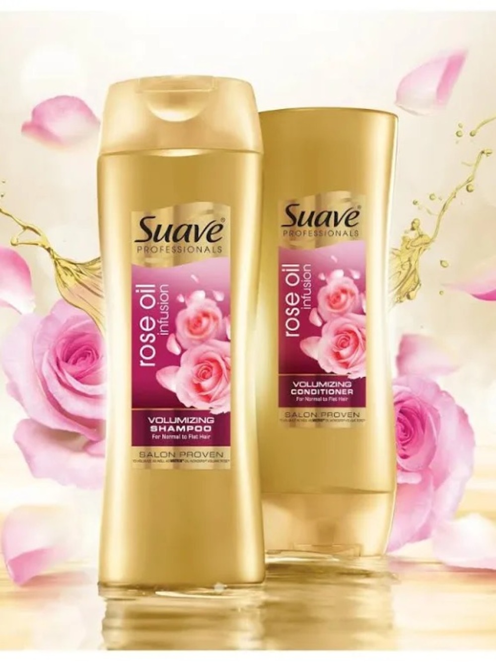 Suave Rose Oil Infusion Volumizing Shampoo & Conditioner